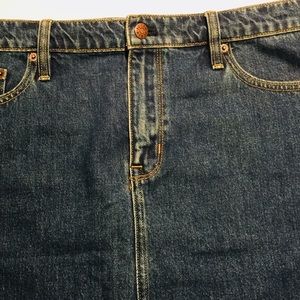 J.CREW WOMEN’S SHREDDED JEAN SKIRT SIZE 14 NWT